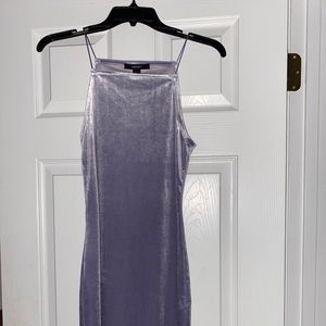 Forever 21 dusty purple velvet dress